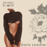 B&B: Daria sweater (dark brown) 