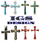 1024*1024 8 PNG Marble Crosses Pack