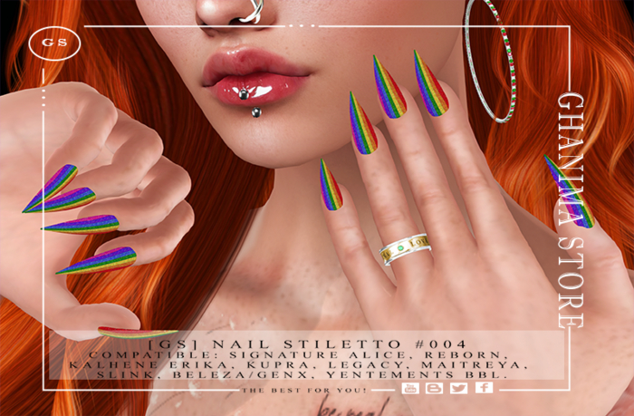 [GS] Nails Stiletto # 004