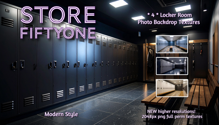 * 4 * Locker Rooms Photo Studio Backdrop Textures - 2K Rez! - Store FiftyOne :) 