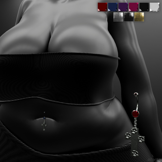 Floret Cross Belly Piercing!