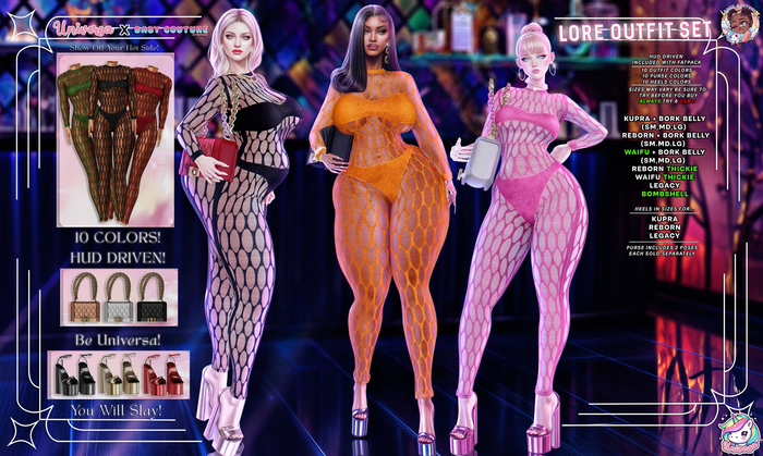 #UxBC - Lore Purse - FATPACK -Kupra -Reborn -Legacy -Bork -Waifu -Bombshell -Thickie