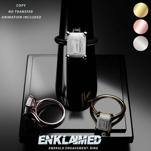 Enk- Emerald Engagement Ring FATPACK