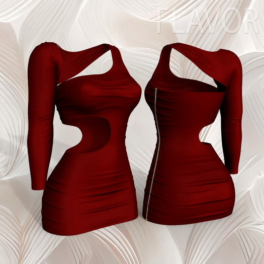 Red Cocktails Dress WAIFU