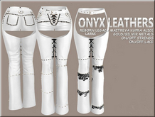 White Rocker Chaps w/without shorts