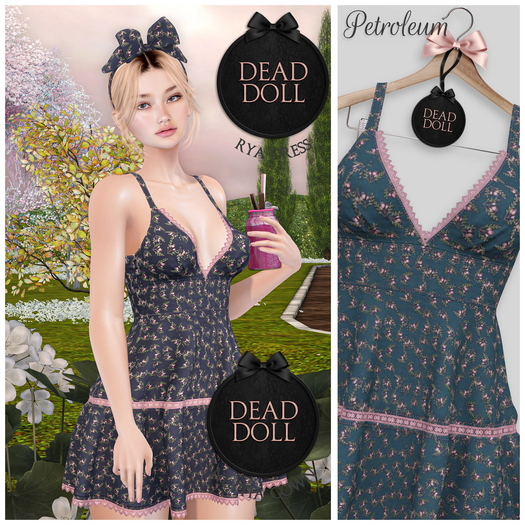 DEAD DOLL - Rya Dress (N) - Petroleum