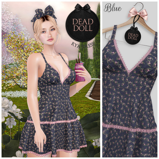 DEAD DOLL - Rya Dress (N) - Blue