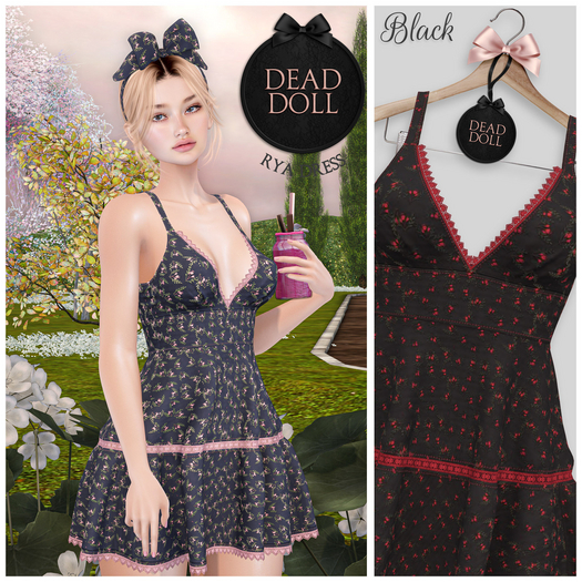 DEAD DOLL - Rya Dress (N) - Black
