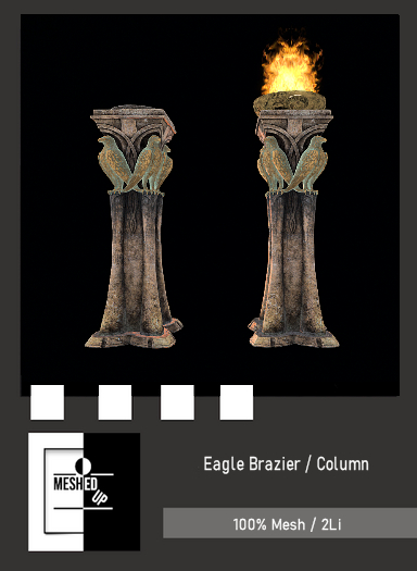 MeshedUp: Eagle Brazier & Column
