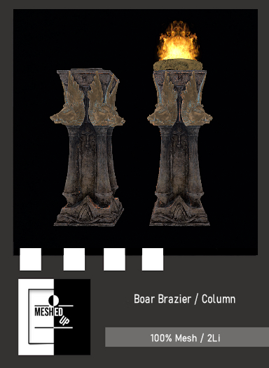 MeshedUp: Boar Brazier & Column
