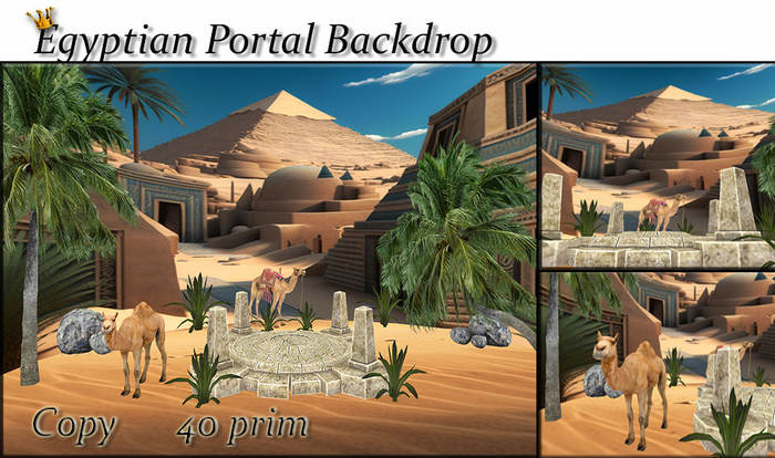 Egyptian Portal Backdrop Background
