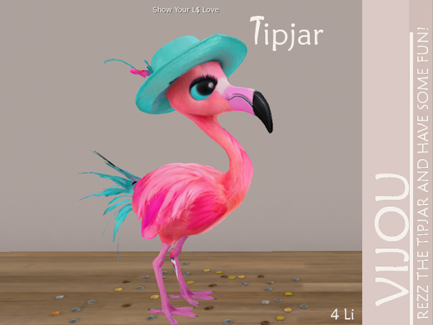 VI. Fancy Flamingo Tipjar