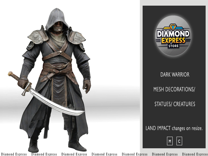 {DE} Dark Warrior- 3D static mesh decoration