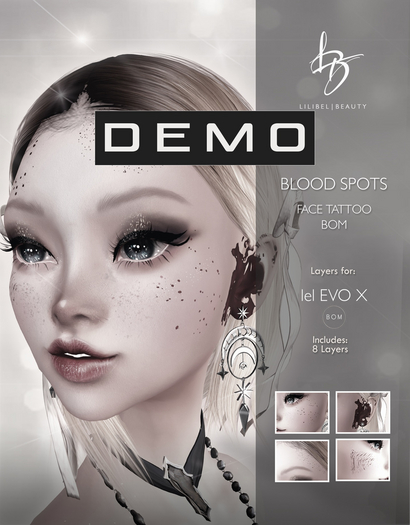 DL - Blood Spots Tattoo Set [EvoX] DEMO