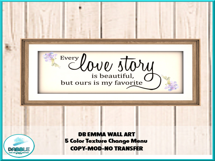 DB EMMA WALL ART  add me