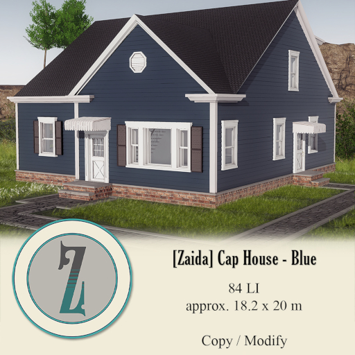 [Zaida] boxed Cap House Blue