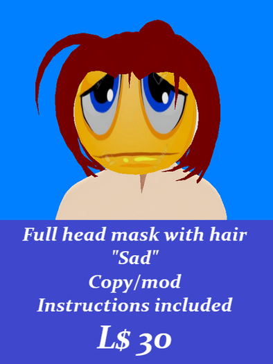Emoji mask-Sad