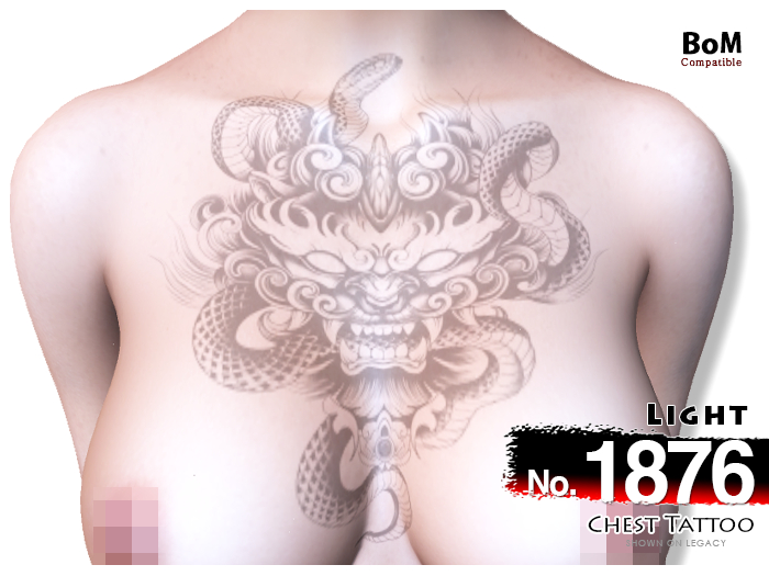 (Chest Tattoo) No.1876 Light