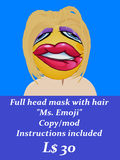 Emoji mask-Ms.  Emoji