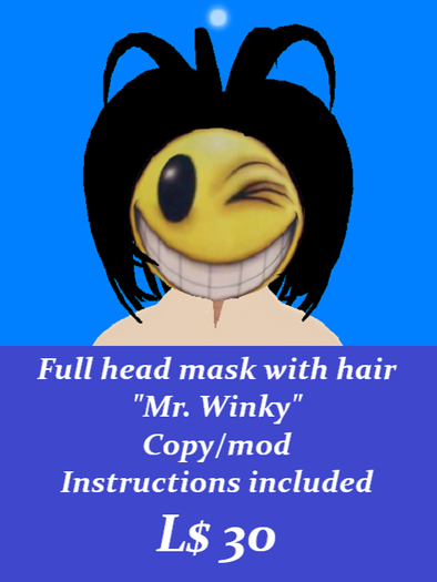 Emoji mask-Mr. Winky