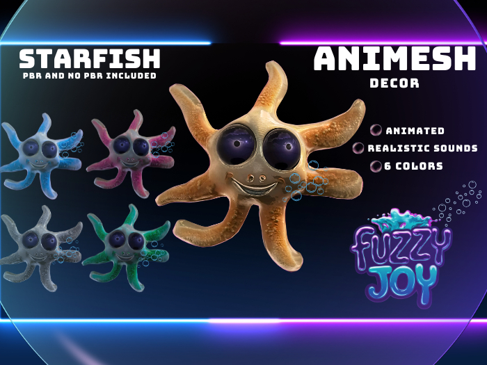 Fuzzyjoy -  Starfish Animesh Decor Fatpack