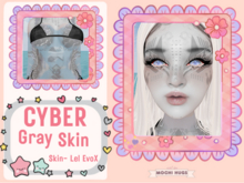 ^MochiHugs^ Cyber Gray Skin *LEL EVOX*