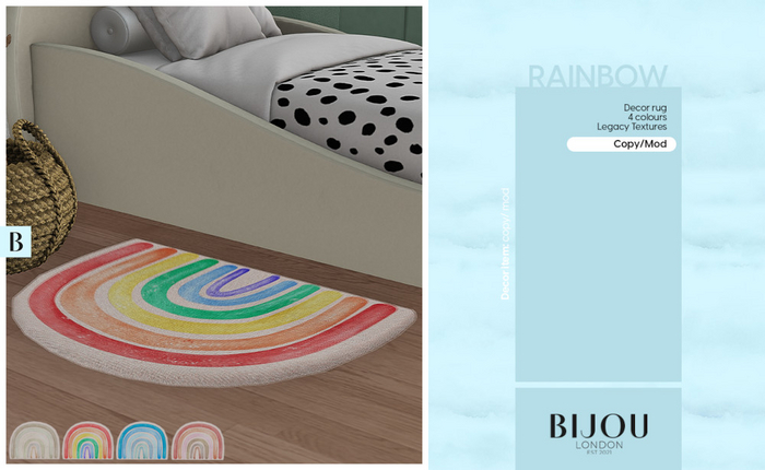 BIJOU :: Rainbow Rug - Beige *add me*