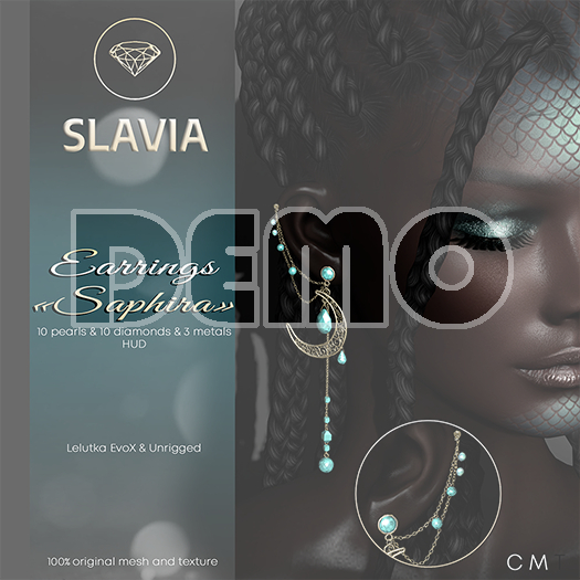 Slavia - SAPHIRA Earrings DEMO