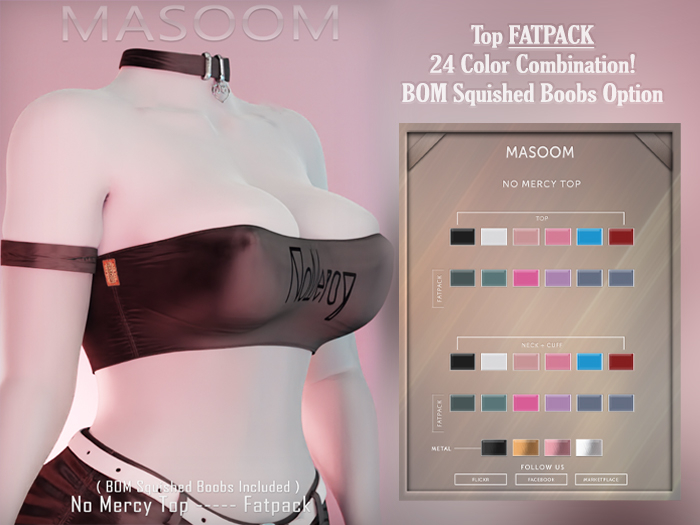 [[ Masoom ]] No Mercy Top - FATPACK