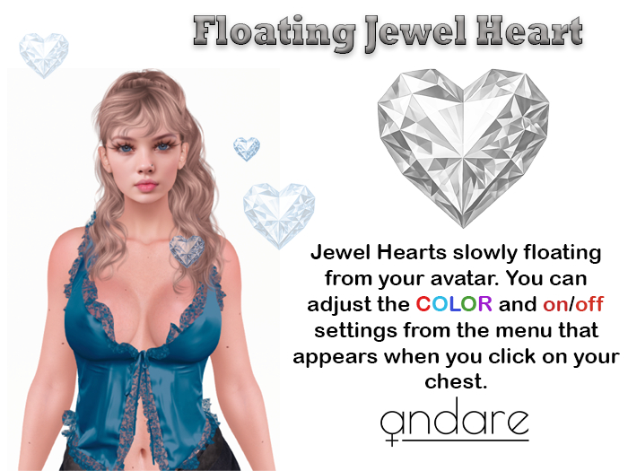 Andare - Floating Jewel Heart DEMO PACK