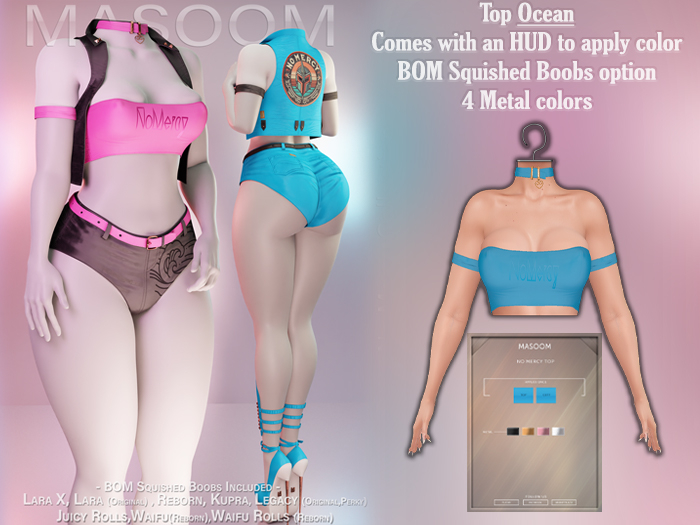 [[ Masoom ]] No Mercy Top - Ocean