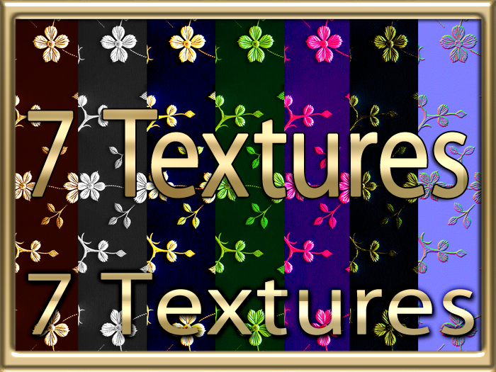 Second Life Marketplace - Zoy Texture [ Opulent Floral Seamless 02 ] 7 ...