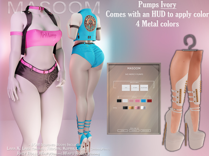 [[ Masoom ]] No Mercy Pumps - Ivory