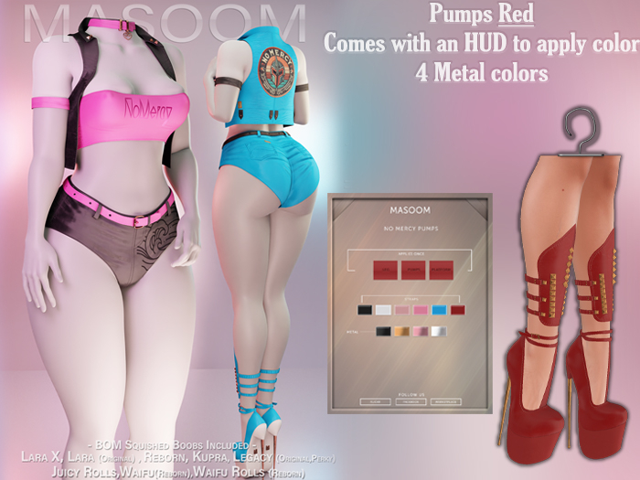 [[ Masoom ]] No Mercy Pumps - Red