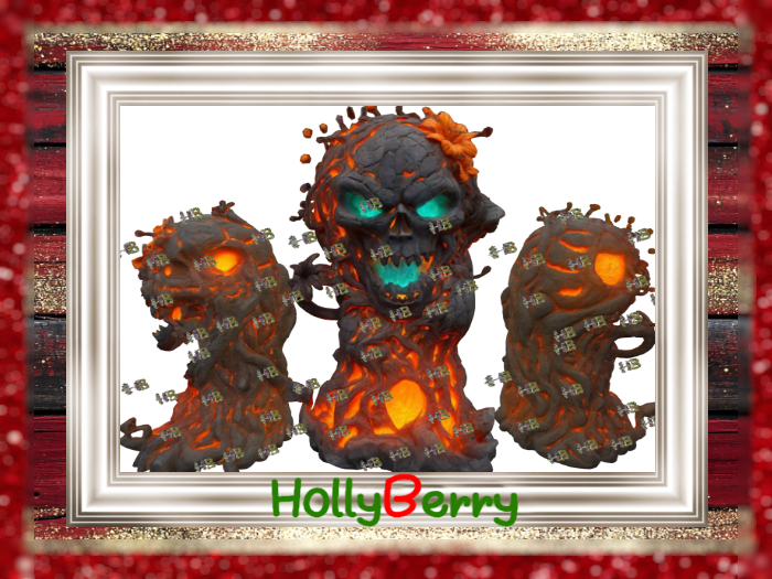 HB: Halloween Lava Skull FuLL PERM