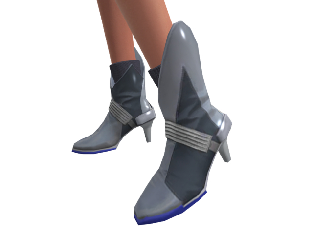Silver female sci-fi boots