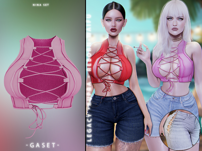 GASET - PINK NINA TOP