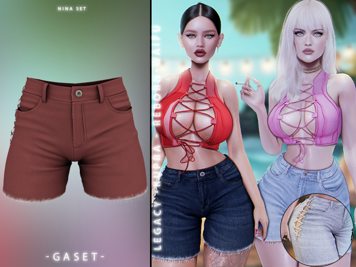 GASET - GARNET NINA SHORT
