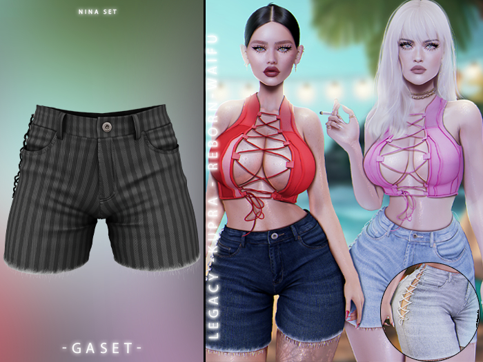 GASET - STRIPES V2 NINA SHORT