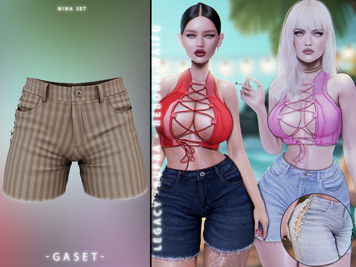 GASET - STRIPES V4 NINA SHORT