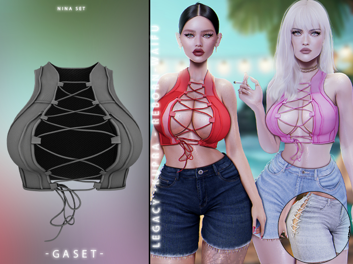 GASET - GREY NINA TOP