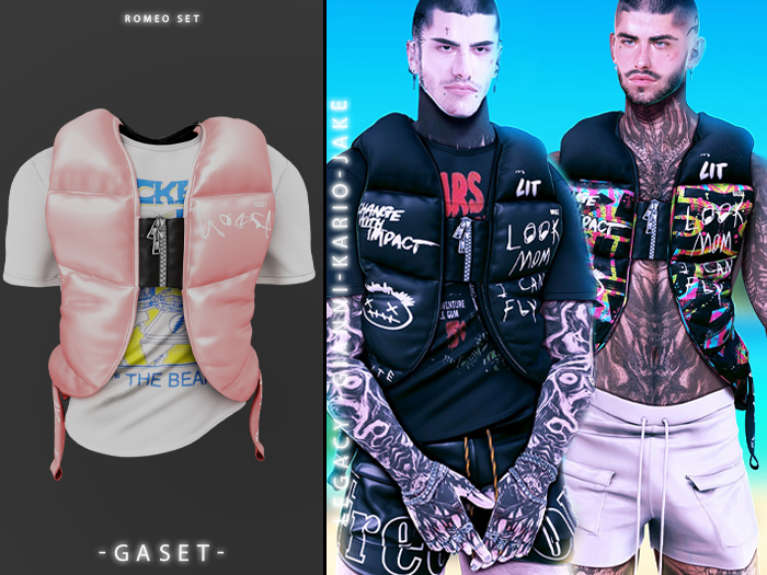 GASET - PINK ROMEO PUFFED VEST