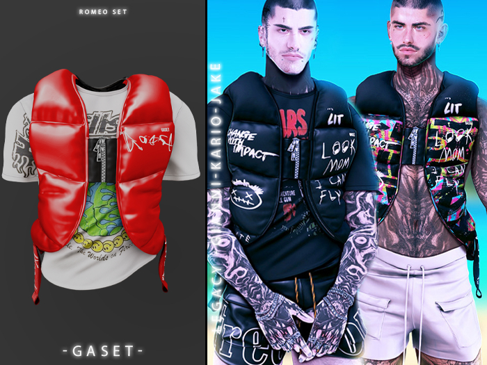 GASET - RED ROMEO PUFFED VEST