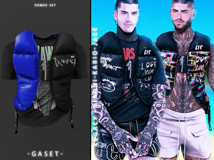 GASET - BICOLOR V1 ROMEO PUFFED VEST