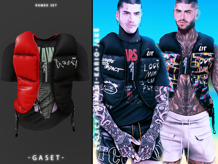 GASET - BICOLOR V2 ROMEO PUFFED VEST