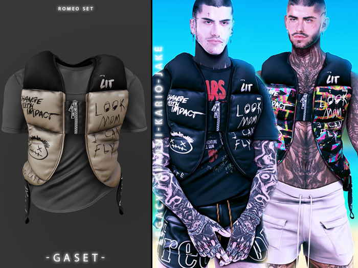 GASET - BICOLOR V5 ROMEO PUFFED VEST