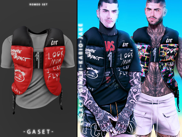 GASET - BICOLOR V7 ROMEO PUFFED VEST