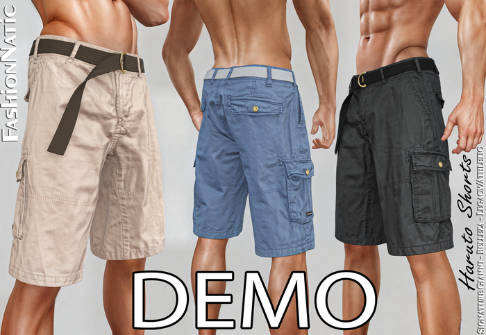 Demo Shorts Haruto Fatpack Colors - Signature Gianni, Belleza Jake, Legacy, Athletic - FashionNatic