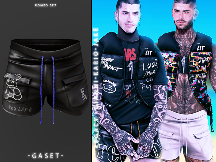 GASET - PRINT V3 ROMEO SHORT