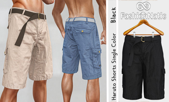 Shorts Haruto Black - Signature Gianni, Belleza Jake, Legacy, Athletic - FashionNatic